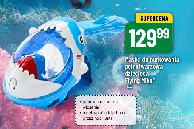 Maska pełnotwarzowa do nurkowania dziecięca FLYING MIKE promocja