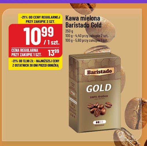 Kawa Baristado cafe gold promocja