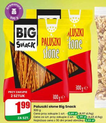 Paluszki słone promocja w Dino