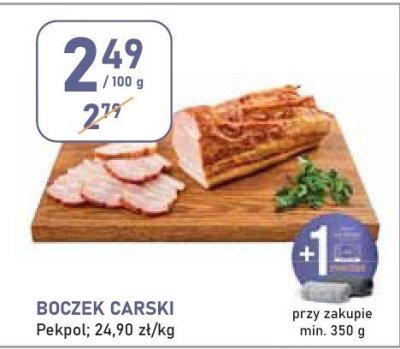 Boczek carski Pekpol promocja w Stokrotka