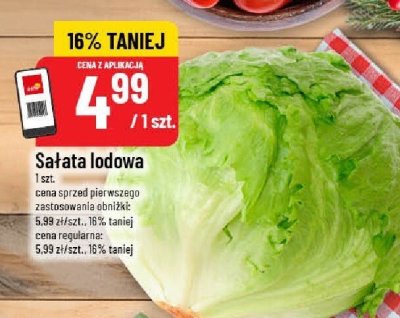 Sałata lodowa promocja w POLOmarket