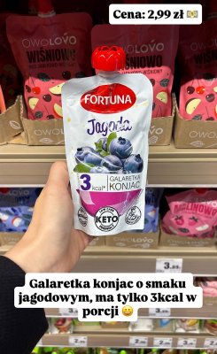 Galaretka Fortuna Jagoda konjac promocja w Intermarche