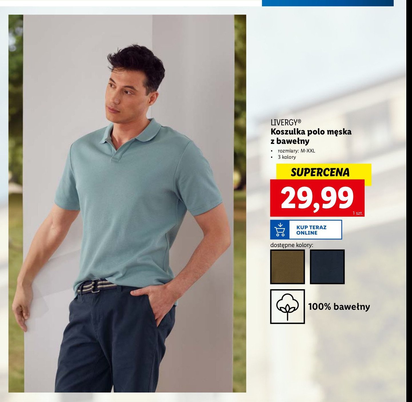 Koszulka polo m-xxl Livergy promocja