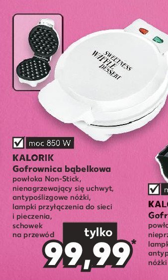 Gofrownica 850 w Kalorik promocja