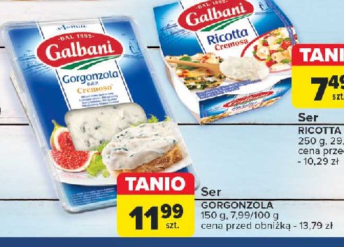 Gorgonzola cremoso Galbani promocja