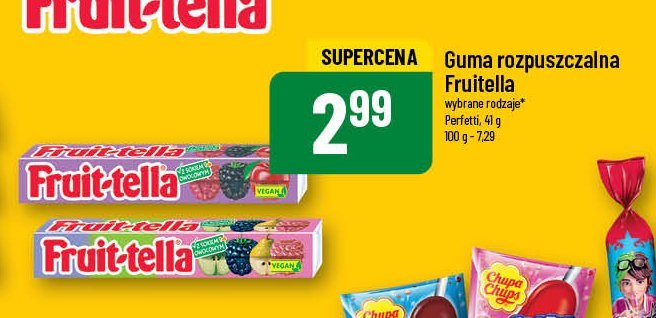 Cukierki do żucia z sokiem owocowym Fruittella classic promocja