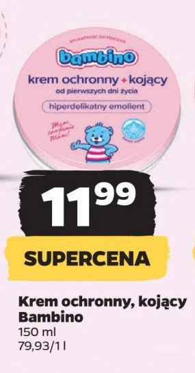 Krem ochronny + kojący Bambino promocja