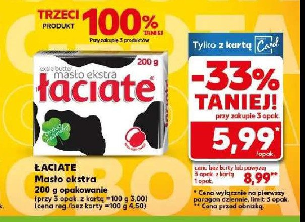 Masło Łaciate Ekstra promocja