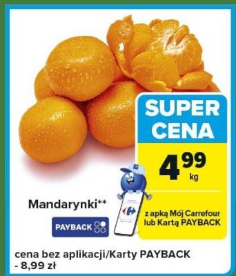 Mandarynki promocja w Carrefour Express