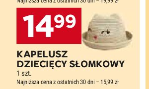 Kapelusz dziewczęcy słomkowy promocja