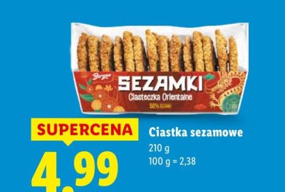 Ciastka sezamowe promocja w Lidl
