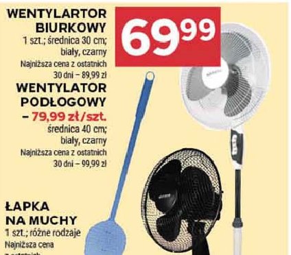 Wentylator pod艂ogowy 40 cm bia艂y promocja