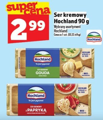 Ser kremowy Hochland 90 g promocja w TOPAZ