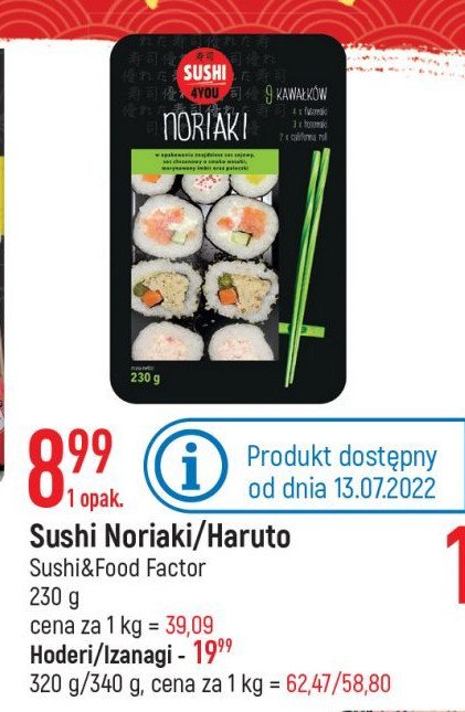Sushi hoderi Sushi 4you promocje