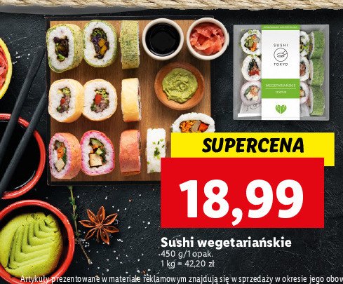 Sushi wegetariańskie Sushi tokyo promocja