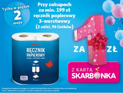 R臋cznik papierowy Auchan promocja
