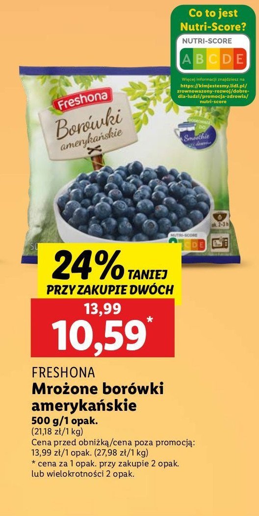 Borówki amerykańskie Freshona promocja