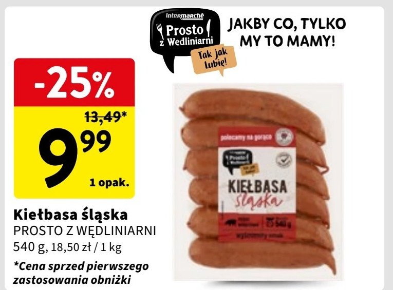 Kiełbasa śląska Prosto z wędliniarni promocja