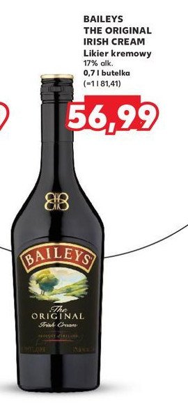 Likier Baileys original irish cream promocja w Kaufland