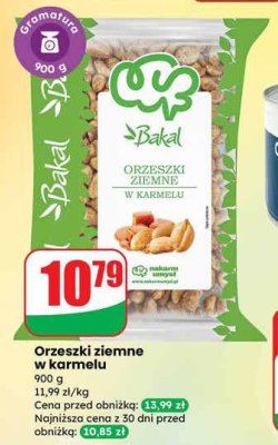 Orzeszki ziemne w karmelu Bakal promocja w Dino