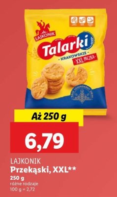 Krakersy Lajkonik krakowskie talarki promocja
