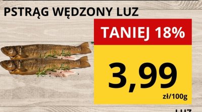 Pstrąg wędzony luz promocja w Supeco
