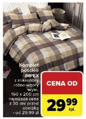 Komplet poscieli 160 x 200 cm + 2 x 70 x 80 cm Impex promocja