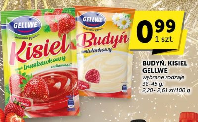 Kisiel Gellwe truskawkowy z witaminą C promocja w Euro Sklep