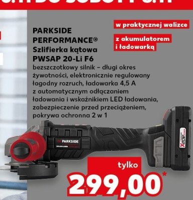 Szlifierka kątowa PWSAP 20-Li F6 promocja w Kaufland