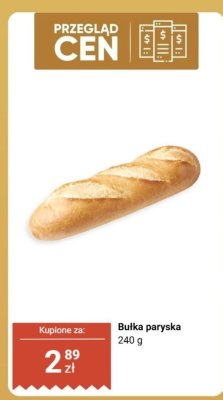 Bułka paryska promocja w Biedronka