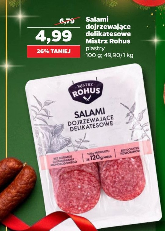 Salami dojrzewające Mistrz rohus promocja w Netto