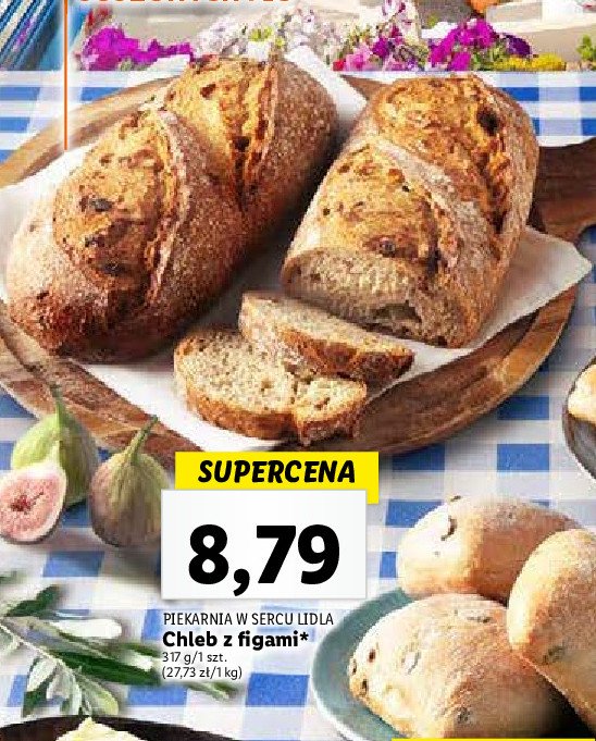 Chleb z figami PIEKARNIA W SERCU LIDLA promocja