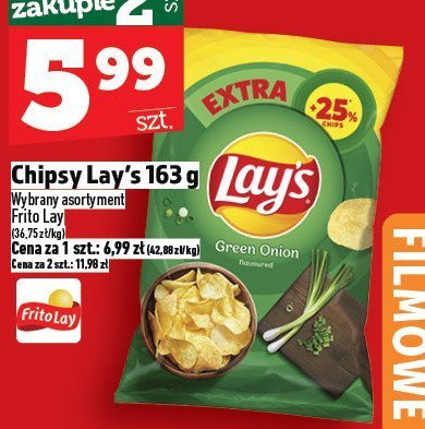 Chipsy Lay's 163 g promocja w TOPAZ