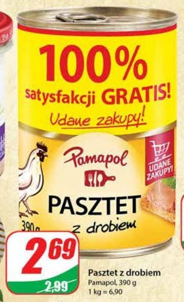 Pasztet domowy z drobiem Pamapol promocja w Stokrotka