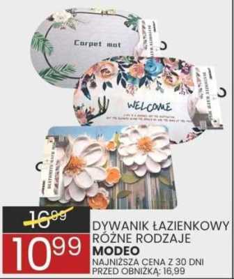 Dywanik łazienkowy różne rodzaje Moden promocja w Wafelek