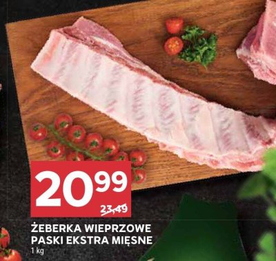 Żeberka wieprzowe paski ekstra mięsne promocja w Stokrotka