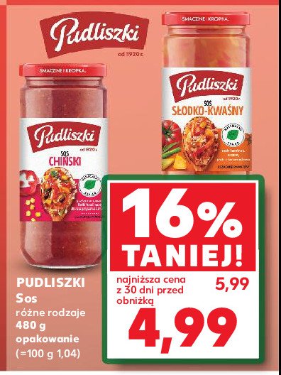 Sos chiński Pudliszki promocja w Kaufland