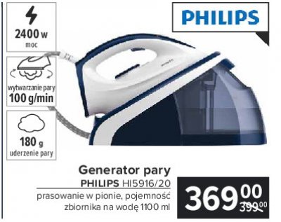 Generator pary hi5916/20 Philips promocja