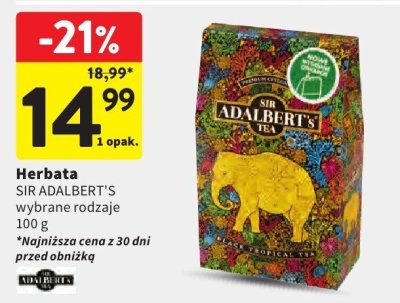 Herbata SIR ADALBERT'S promocja w Intermarche