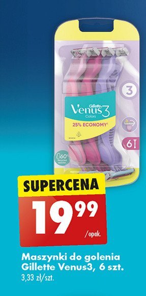 Maszynki do golenia mix kolor Gillette venus 3 promocja