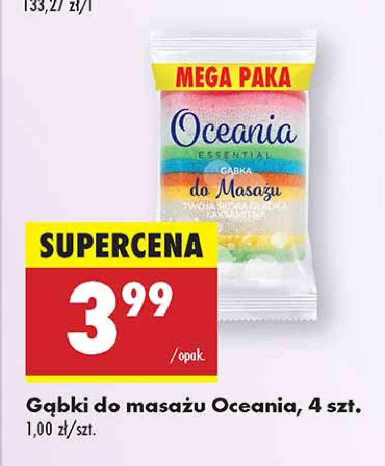 Gąbki do masażu Oceania promocja