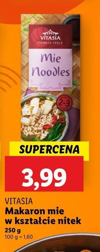 Makaron mie Vitasia promocja w Carrefour