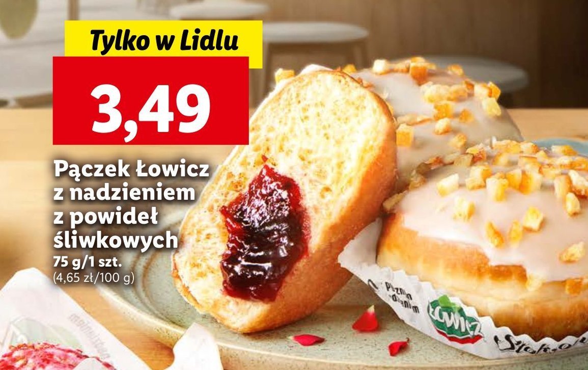 Pączek z powidłami śliwkowymi promocja