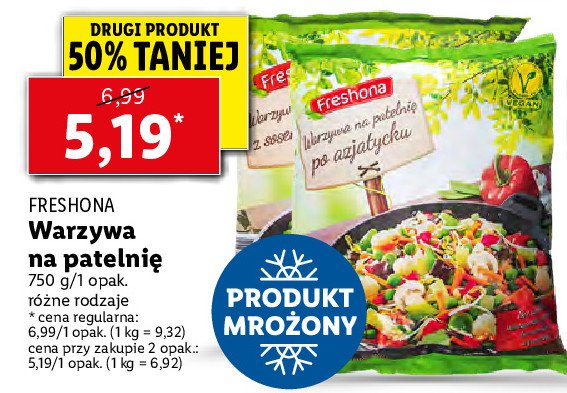 Mieszanka warzywa na patelni臋 po azjatycku Freshona promocja