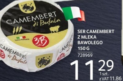 Ser Camembert z mleka bawolego 150 g promocja w Selgros