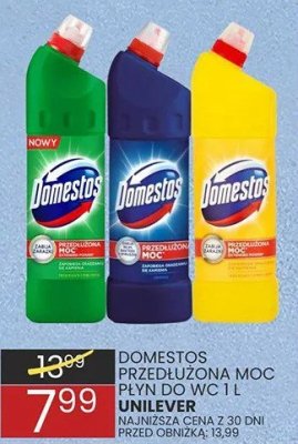 Żel Domestos przedłużona moc różne rodzaje Unilever promocja w Wafelek