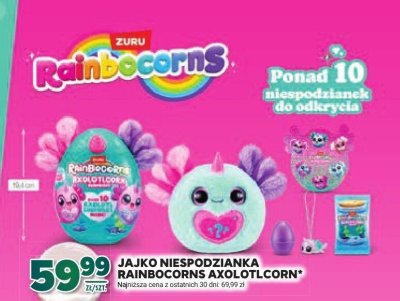 Jako niespodzianka Rainbocorns Axolotlcorn promocja w Stokrotka
