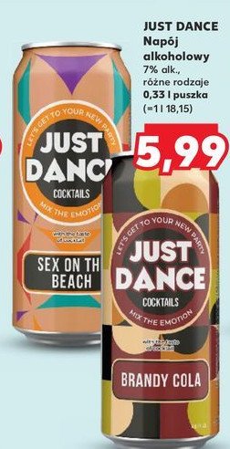 Napój sex on the beach Just dance promocja w Kaufland