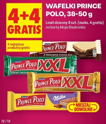 Wafelki Prince Polo 38-50g promocja w Biedronka