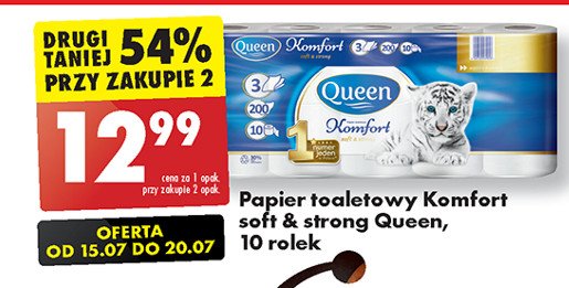 Papier toaletowy komfort Queen promocja